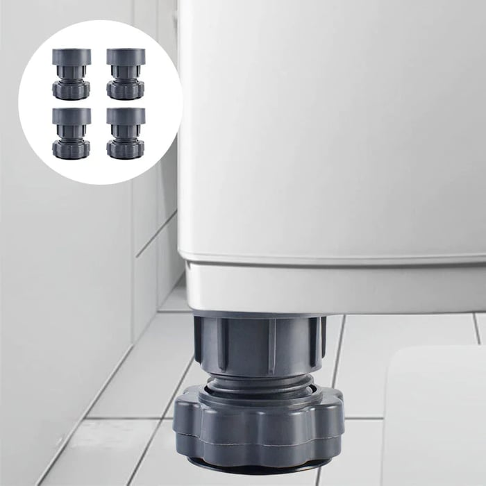 FlexiLift™ Adjustable Washing Machine Stand (4 Pieces)