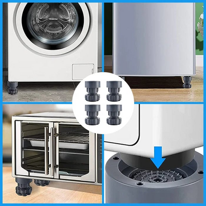 FlexiLift™ Adjustable Washing Machine Stand (4 Pieces)